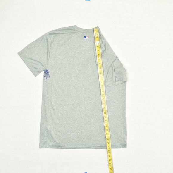 Nike Men T Shirt Short Sleeve Polyester Gray Size M Dri Fit Texas Rangers MLB - Picture 6 of 8